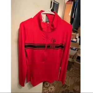 victoria secret pink half zip